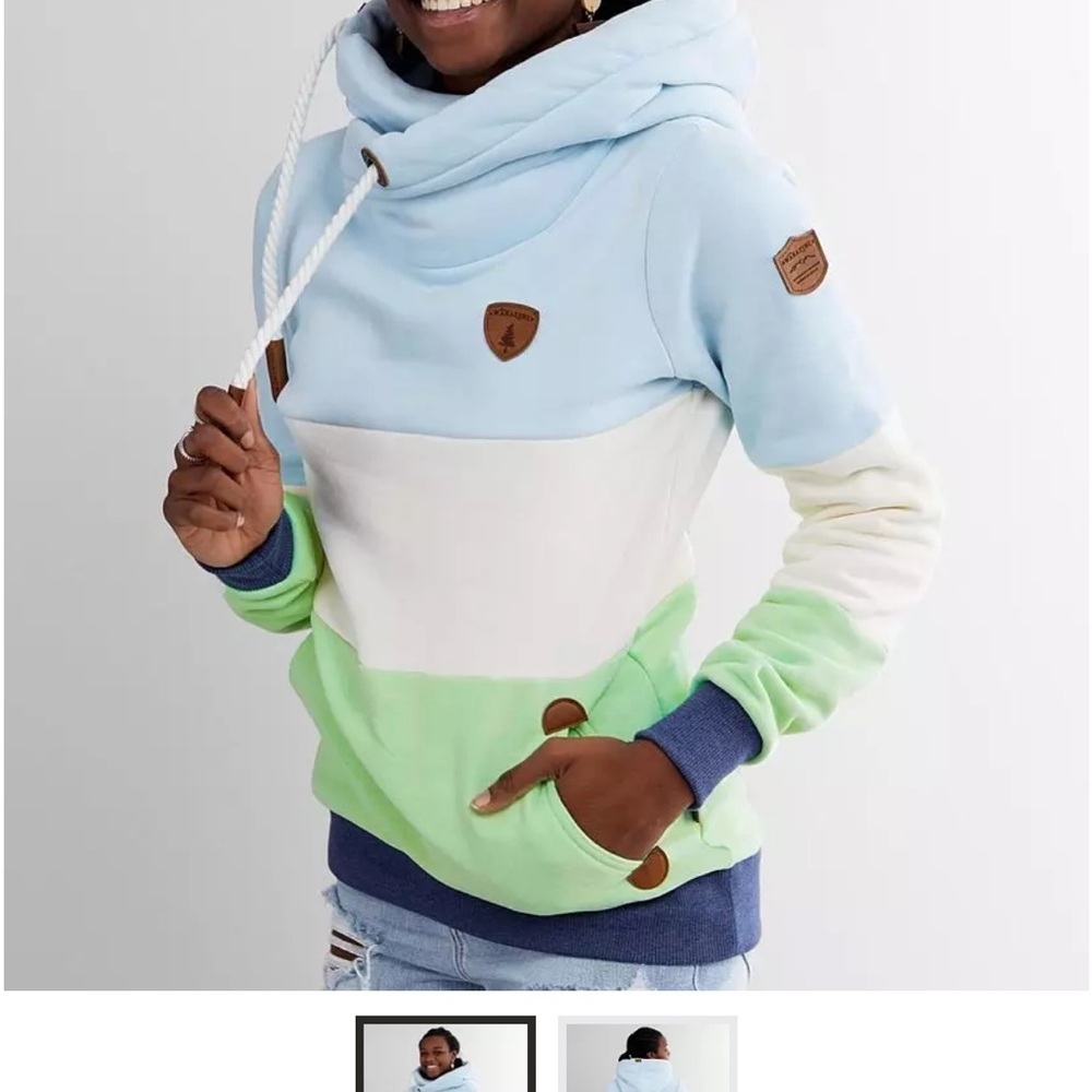 Wanakome Selene Pastel Cowl Neck Hoodie